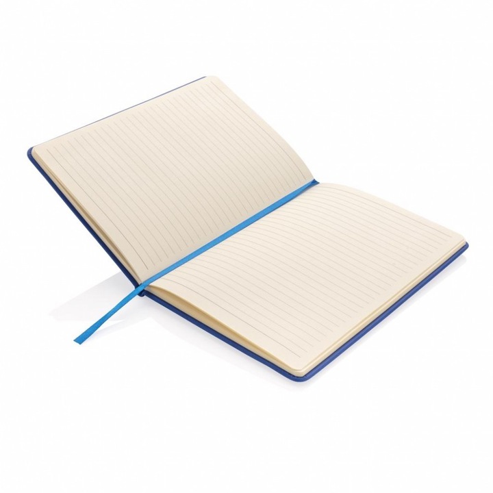 Agenda A5 deluxe cu coperta tare, Everestus, JU027, poliester, albastru, lupa de citit inclusa