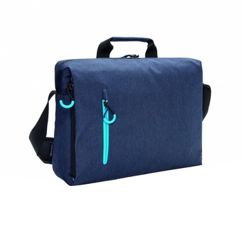 Geanta laptop 15.6 inch, fara PVC, XD by AleXer, JU009, poliester, albastru, breloc inclus Geanta laptop 15.6 inch, fara PVC, XD by AleXer, JU009, poliester, albastru, breloc inclus