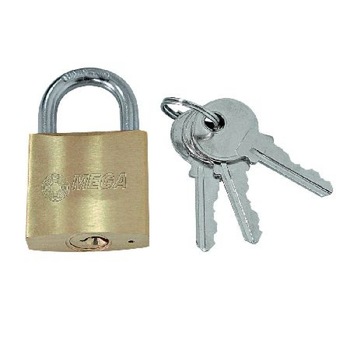 Lacat de alama Mega, 40 mm, otel, blister Lacat de alama Mega, 40 mm, otel, blister