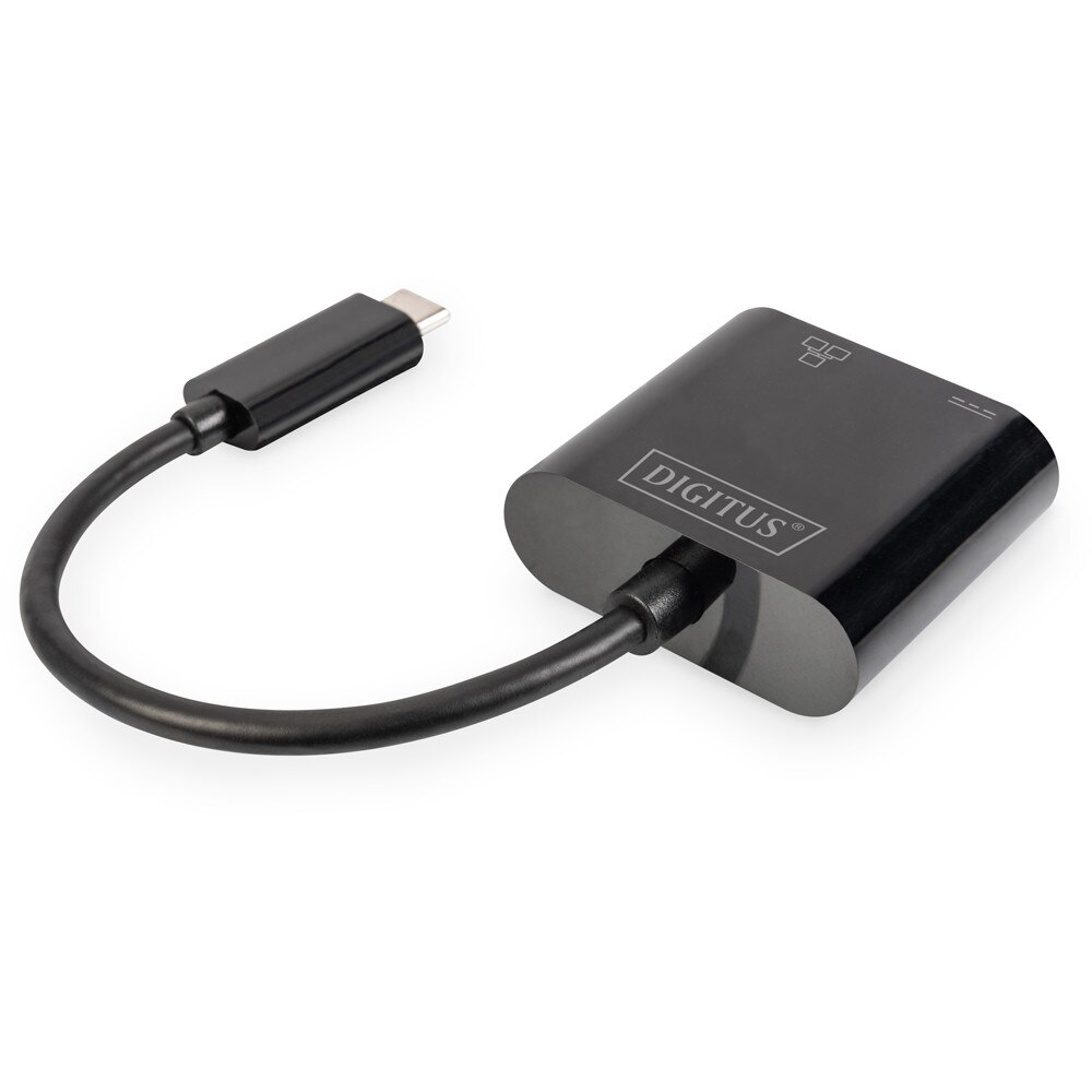 Digitus Adaptador USB-C a Jack 3.5mm 20cm Negro