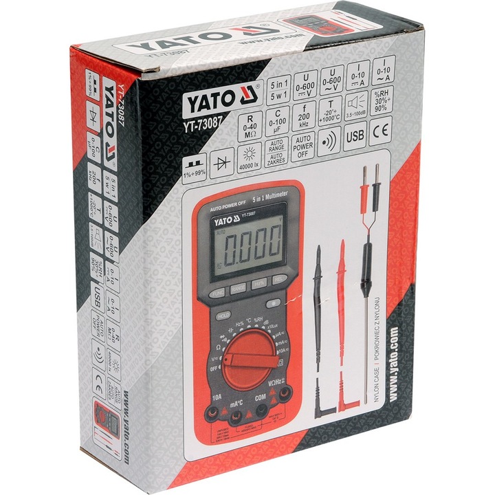 Yato YT-73087 5in1 univerzális multiméter