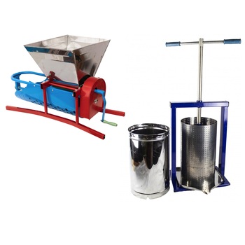 Set Zdrobitor Struguri cu Desciorchinator, 350kg/Ora, 30L, Micul Fermier si Presa Fructe si Struguri VILEN 25L Set Zdrobitor Struguri cu Desciorchinator, 350kg/Ora, 30L, Micul Fermier si Presa Fructe si Struguri VILEN 25L