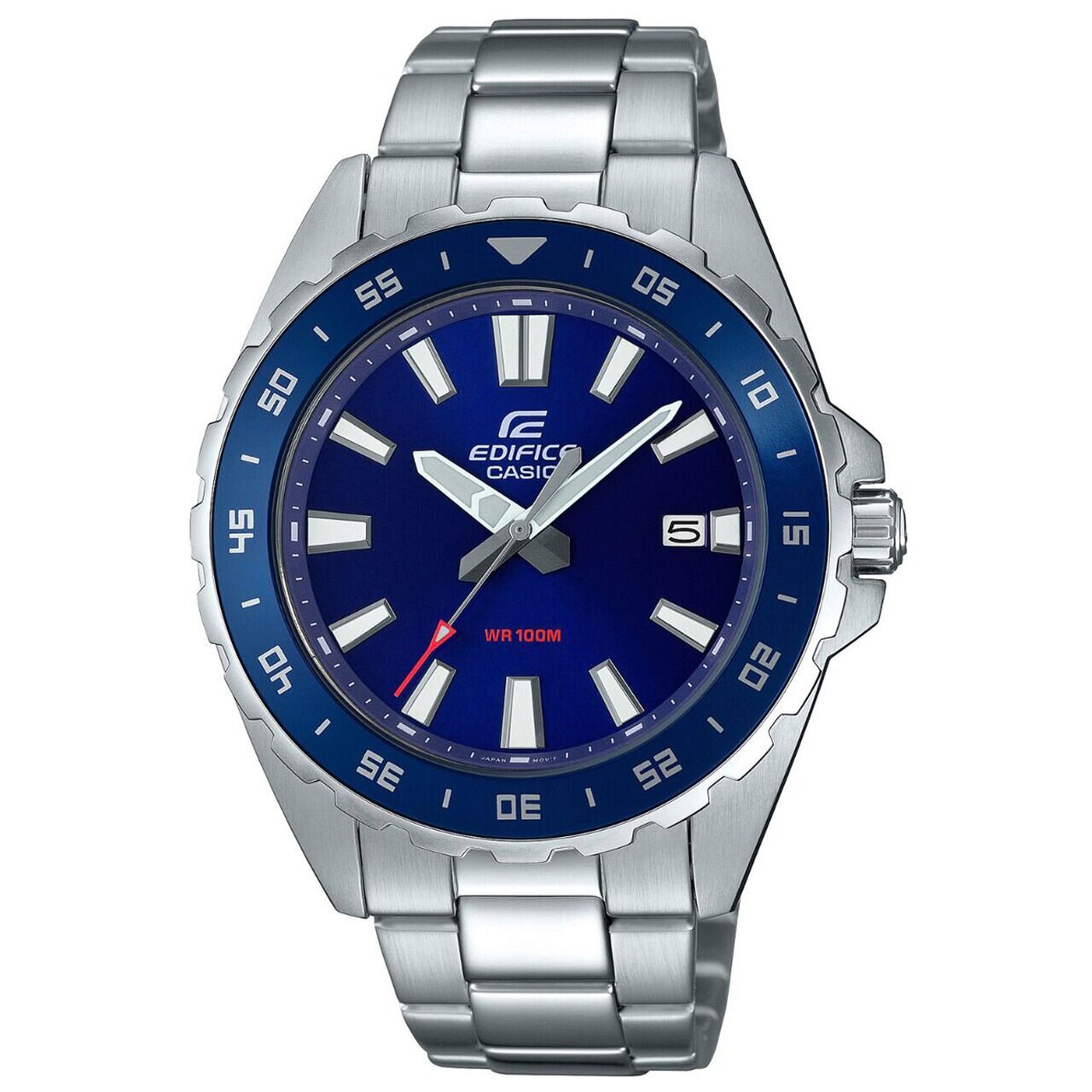 Ceas barbatesc Casio EFV-130D-2AVUEF Edifice, 42mm, 10ATM, Argintiu