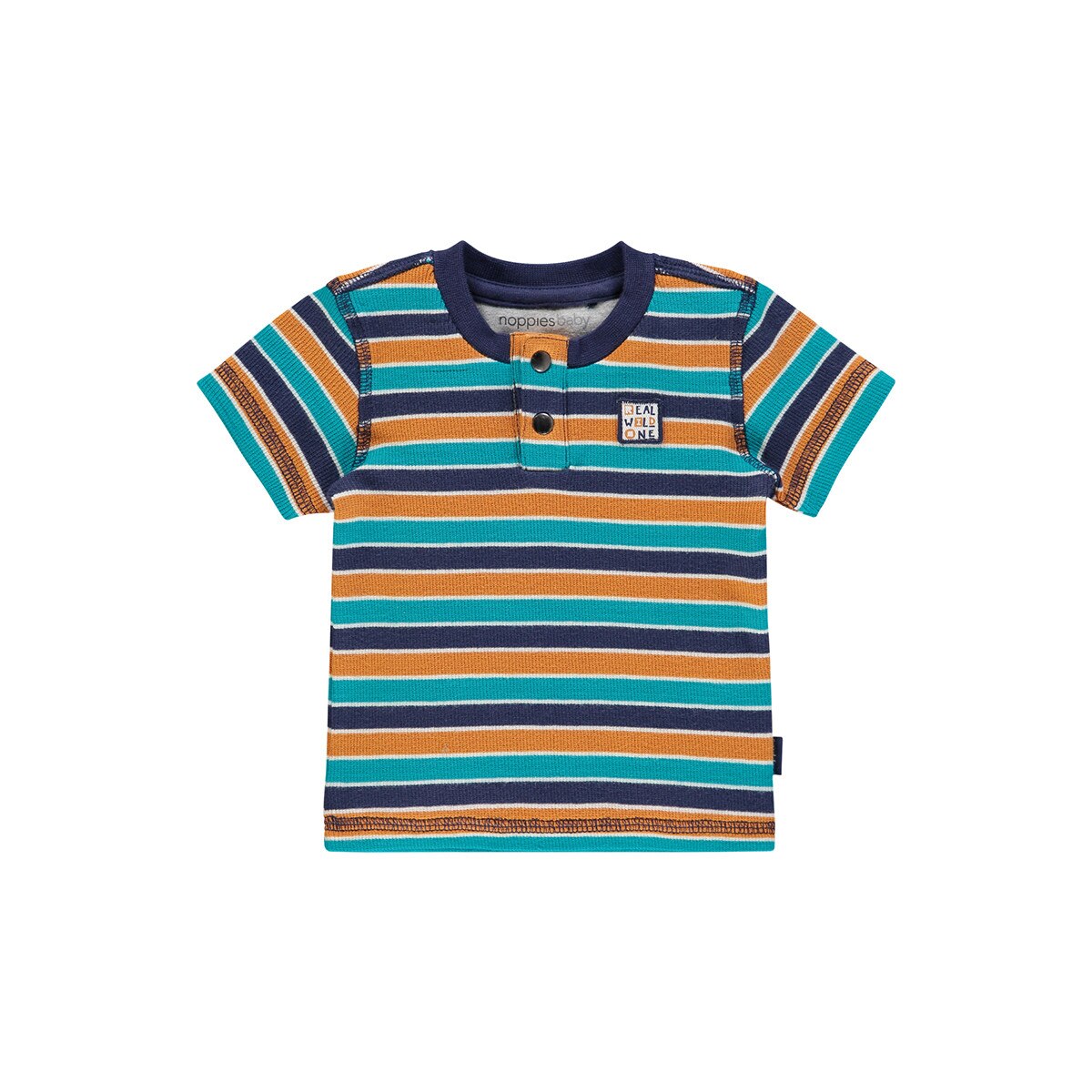 Tricou baieti, Noppies, cu dungi, Seymour, multicolor