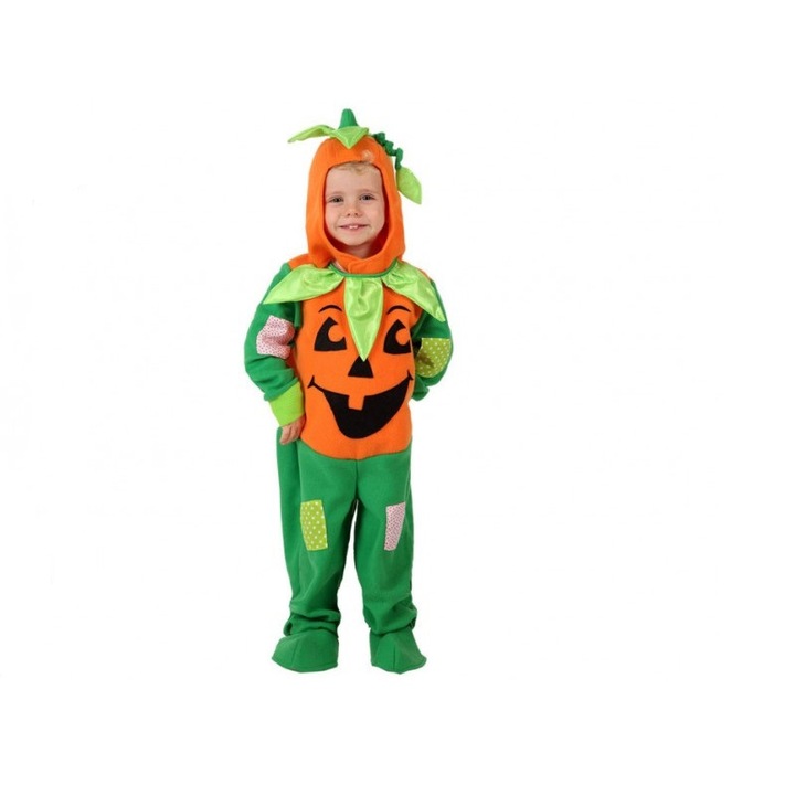 Costum halloween copii , dovlecel,unisex, colorat,2-3ani, Funny Party Shop