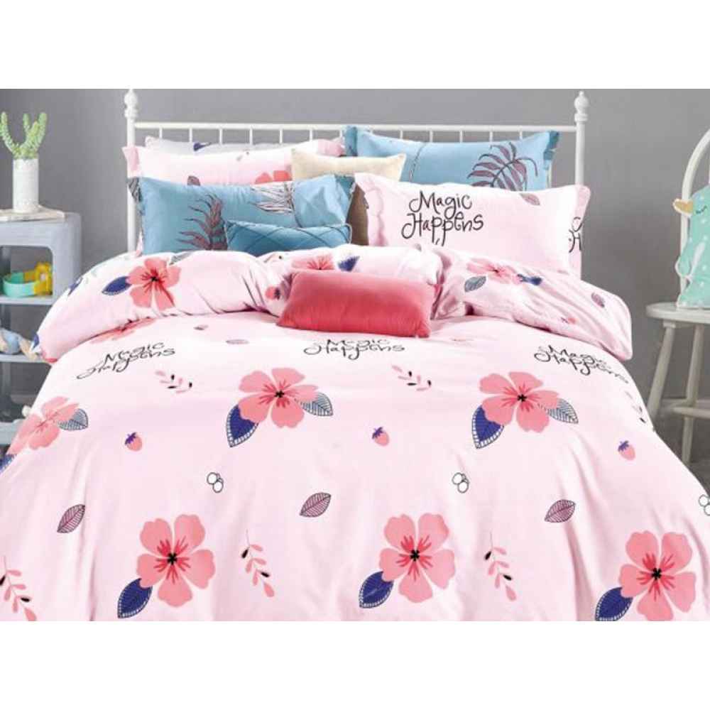 Lenjerie finet satinat gros - 2 persoane - 4 piese - fntg-06