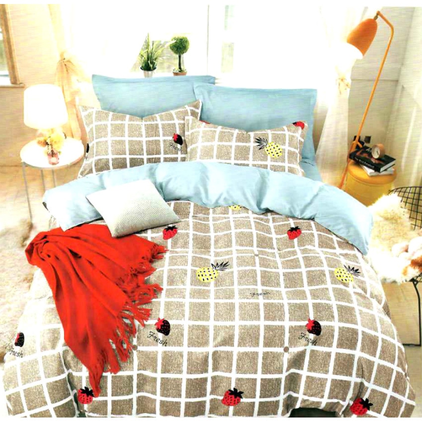 Lenjerie bumbac + pilota cadou - 2 persoane - sbp-03