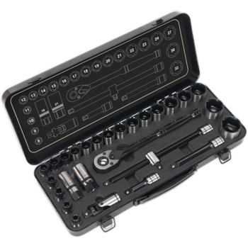 Trusa de tubulare profesionala Sealey, 28 piese Trusa de tubulare profesionala Sealey, 28 piese