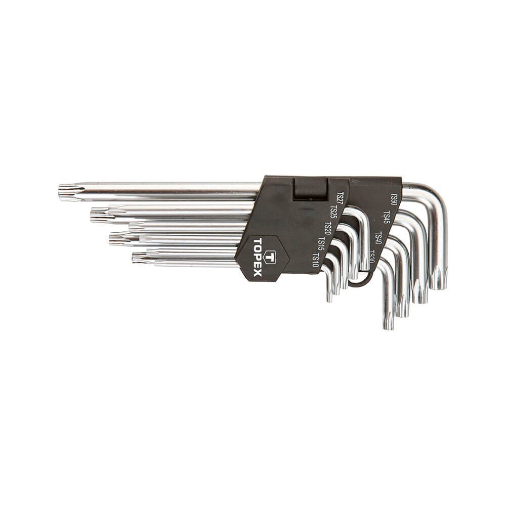 Set 9 chei imbus, TS10-50, in 5 puncte, Topex 35D951