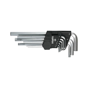 Set 9 chei imbus, 1.5-10 mm, Topex 35D956 Set 9 chei imbus, 1.5-10 mm, Topex 35D956