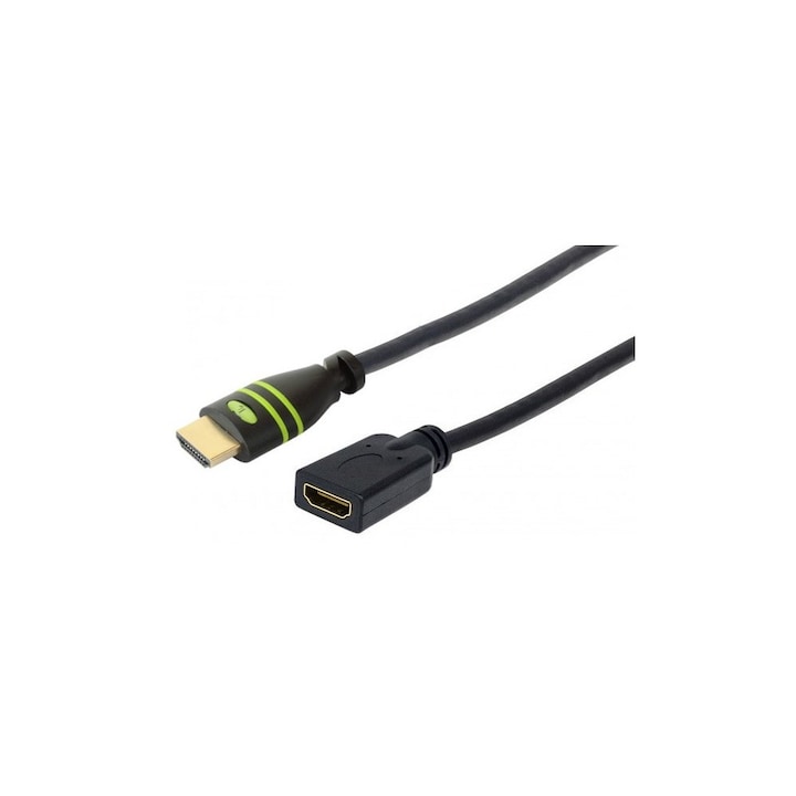 Techly HDMI / HDMI M / F Ethernet hosszabbító kábel 5m 4K60Hz