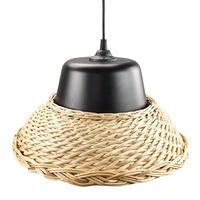 pendul cu abajur lucrat manual pentru iluminat interior structura metalica e27 ip20 black imagen 24_0_
0