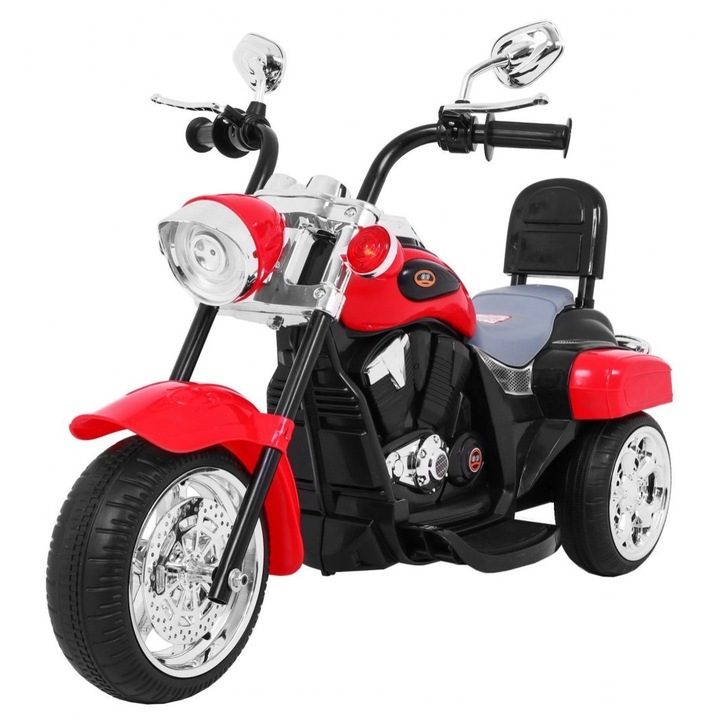 Motocicleta electrica Night Chopper, rosu