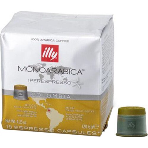 Capsule cafea Illy Iperespresso Monoarabica Colombia, 18 capsule, 120.6 gr