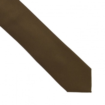 Cravata slim, Onore, microfibra, maro, 145 x 6 cm, uni Cravata slim, Onore, microfibra, maro, 145 x 6 cm, uni