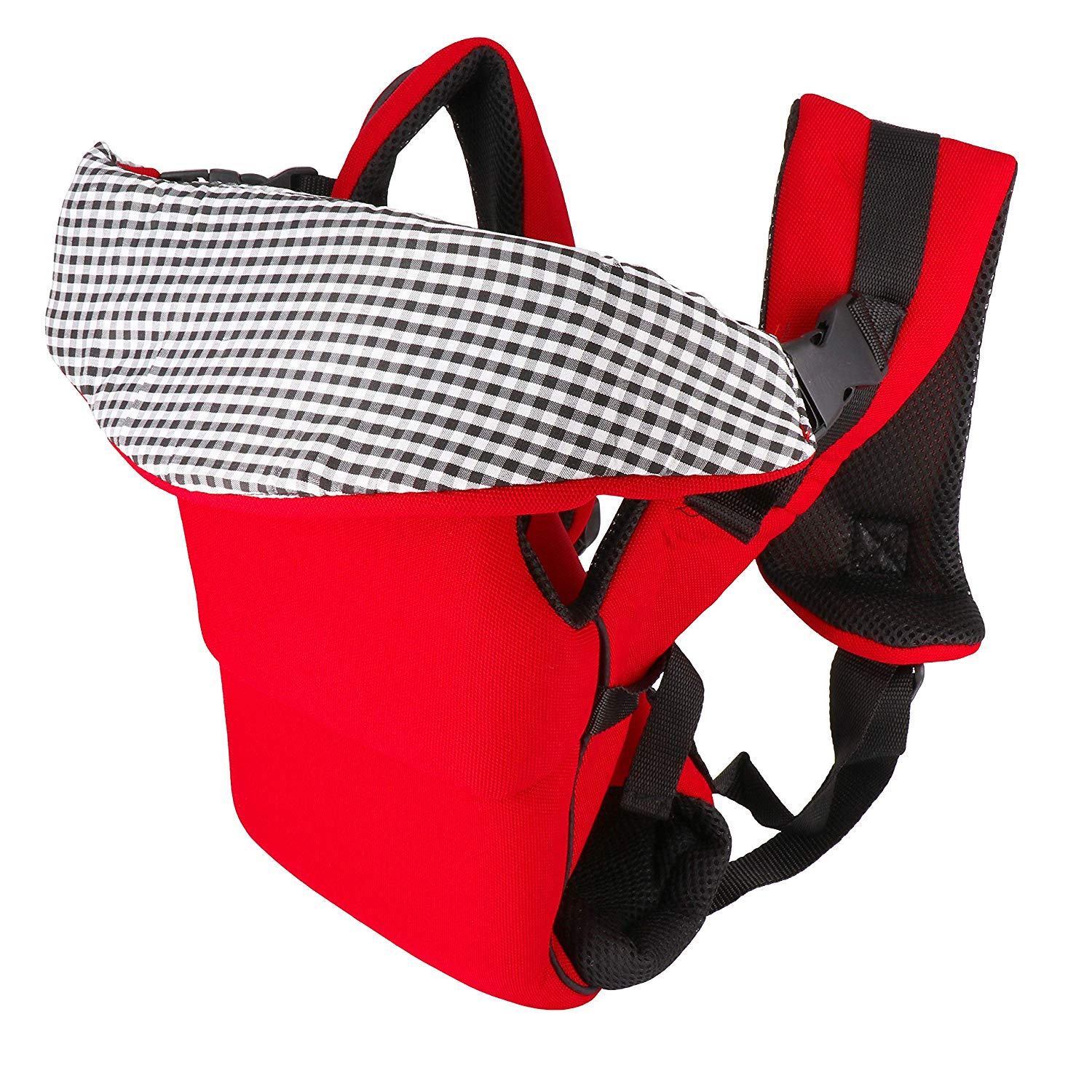 Marsupiu pentru copii cu bretele reglabile si material rezistent, captusit, rosu, 50 cm