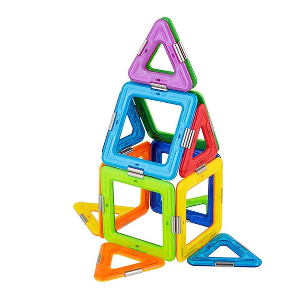 Joc de constructie cu 14 piese magnetice