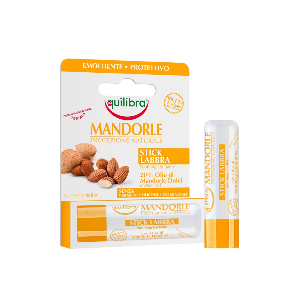 Balsam de buze cu migdale Equilibra 5,5 ml