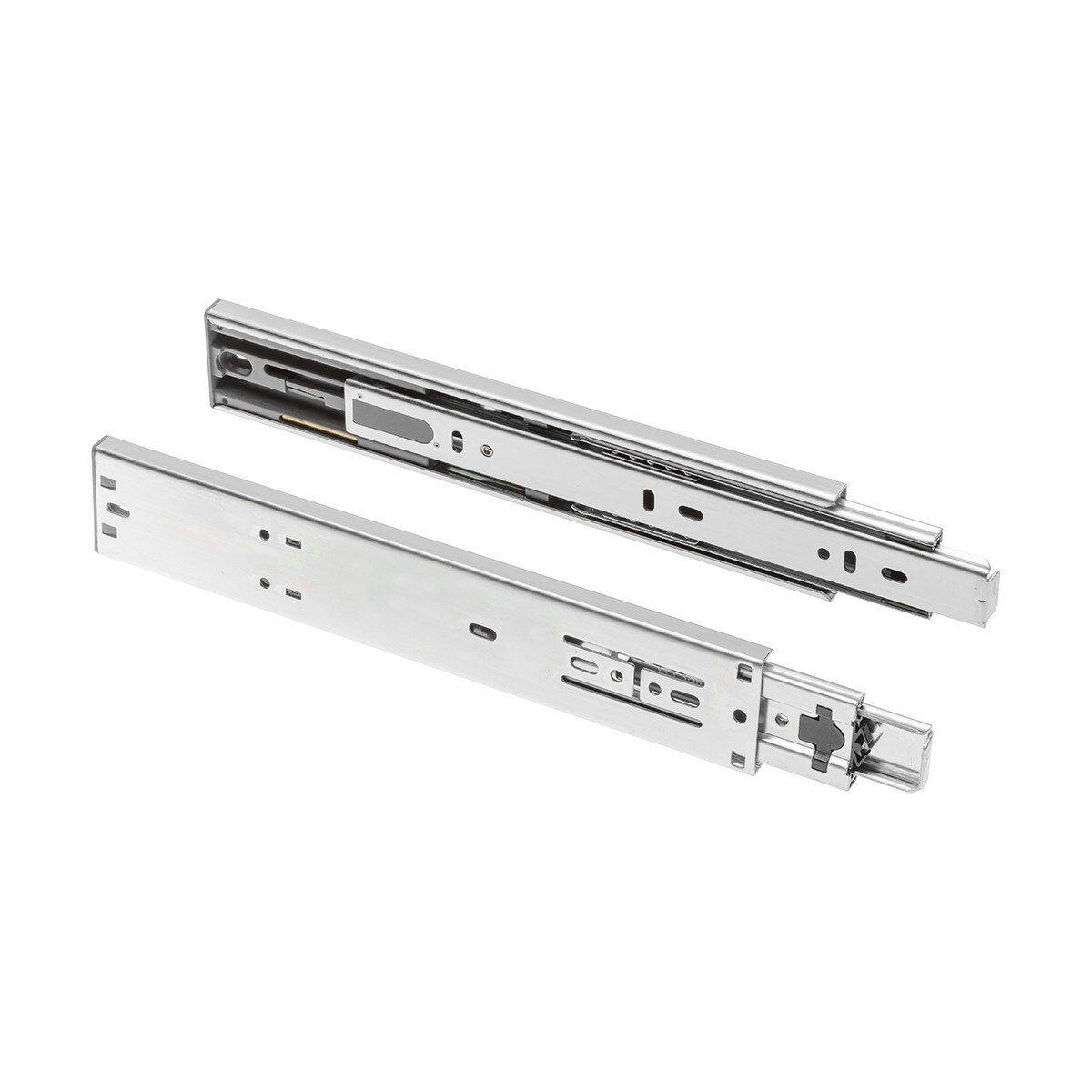 Set 2 glisiere L= 350 mm, cu bile si amortizare, extragere totala