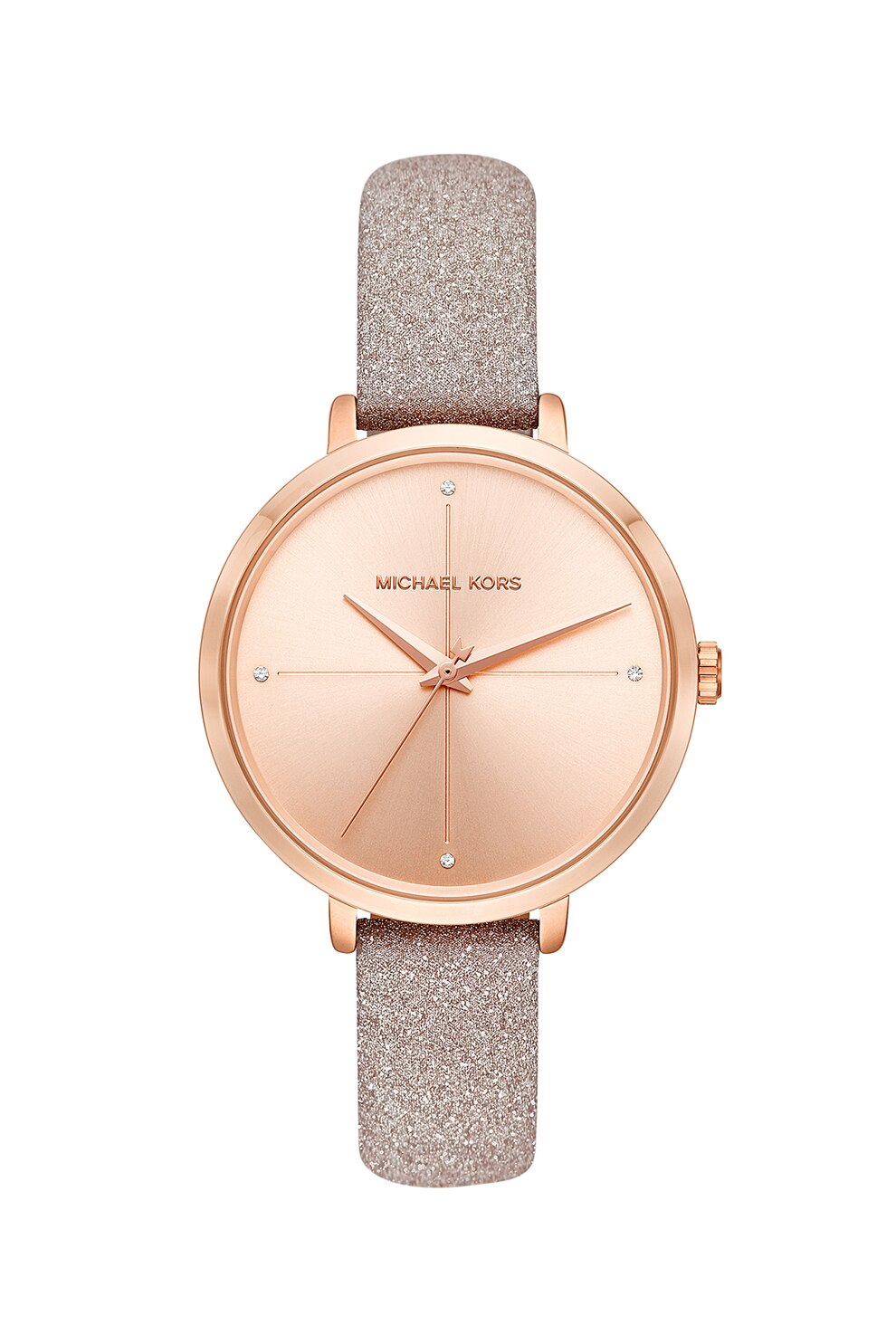 Michael Kors, Ceas cu o curea stralucitoare Charley, Auriu rose