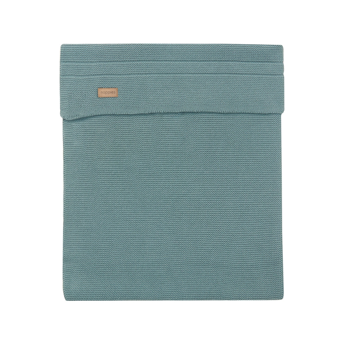 Paturica bebe, Noppies, tricotata, Nola, verde inchis, 120x120 cm