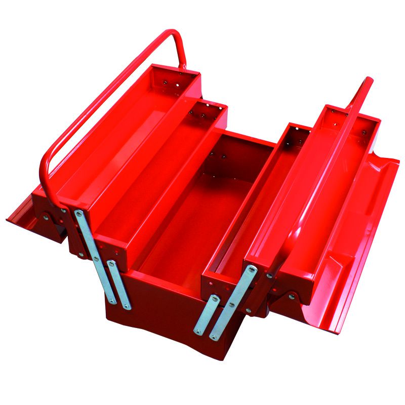 Cutie scule metal Proline, 2 manere, 404 x 200 x 290 mm, 5 sertare