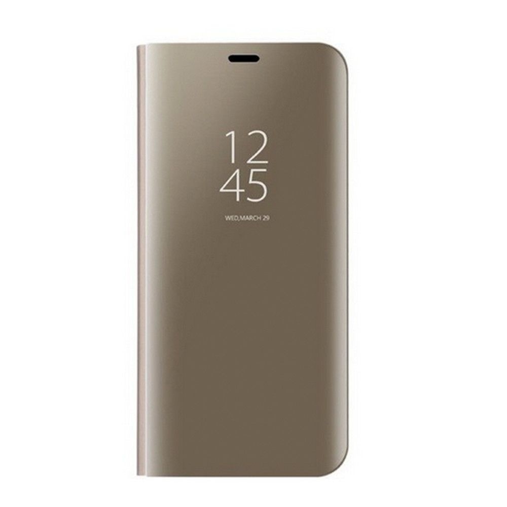 Husa Tip Carte / Flip / Book , Clear View , Samsung Galaxy A40 , Gold