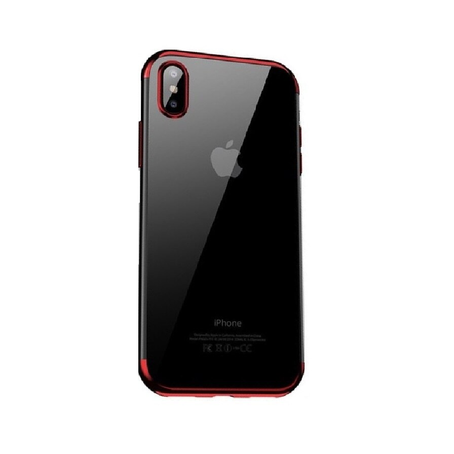 Husa Samsung Galaxy A50 , Clear Color Electroplating , Rosu