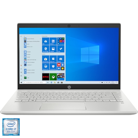 Laptop ultraportabil HP Pavilion - 14-ce2007nq cu procesor Intel® Core™ i7-8565U pana la 4.60 GHz, Whiskey Lake, 14”, Full HD, IPS, 16GB, 1TB + 128GB SSD, NVIDIA® GeForce® MX130 2GB, Microsoft Windows 10, Silver