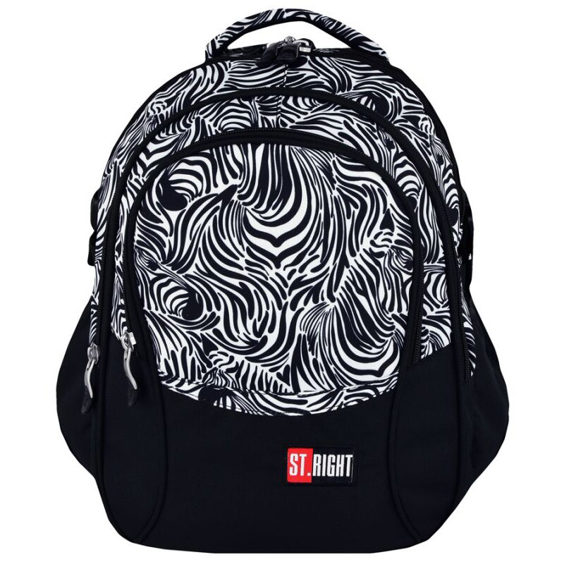 Ghiozdan de scoala ST. Majewski STRIGHT BP-01 ZEBRA