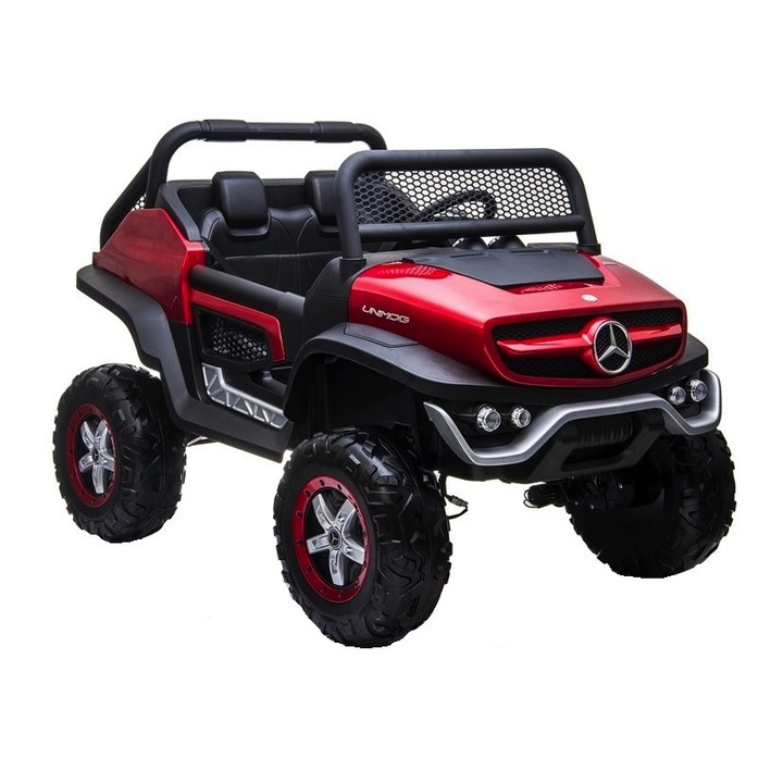 Masinuta electrica Mercedes Unimog, rosu