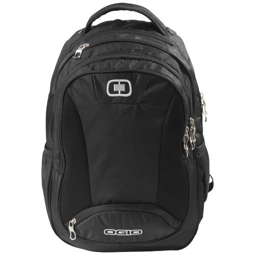 Rucsac Laptop, Ogio by AleXer, BN, 17 inch, 420D poliester, negru, breloc inclus din piele ecologica si metal