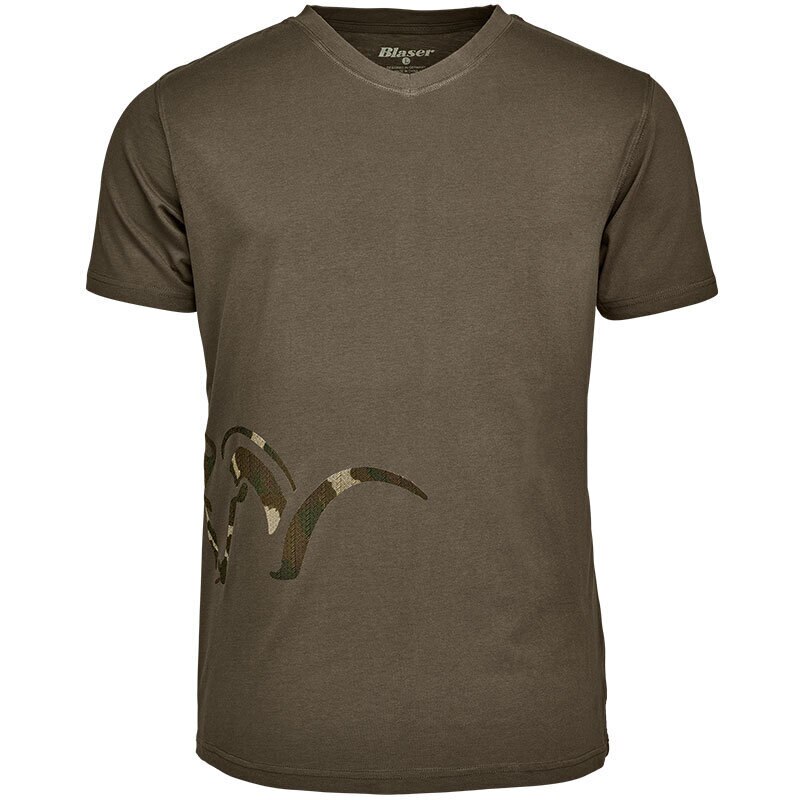 Tricou Blaser Logo V Olive