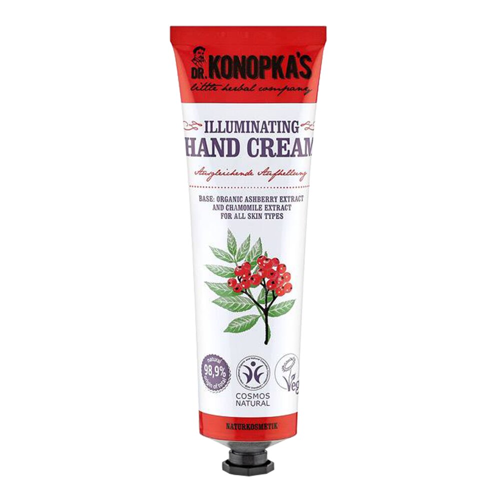 Crema de maini DR. KONOPKA'S LITTLE HERBAL COMPANY cu efect iluminator, 75 ml