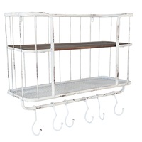 raft perete cuier fier forjat alb vintage 2 polite 60x23x51 cm imagen 36_0_
0