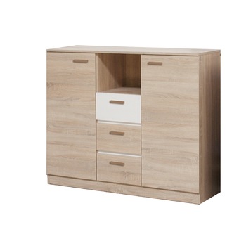 Comoda Effect, CB 2, culoare Sonoma, 105 x 130 x 42 cm Comoda Effect, CB 2, culoare Sonoma, 105 x 130 x 42 cm