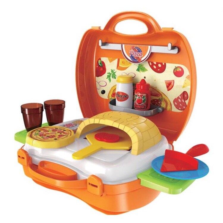 Bucatarie in Valiza cu cuptor de facut Pizza , cu 22 de piese , ATS , + 3 ani