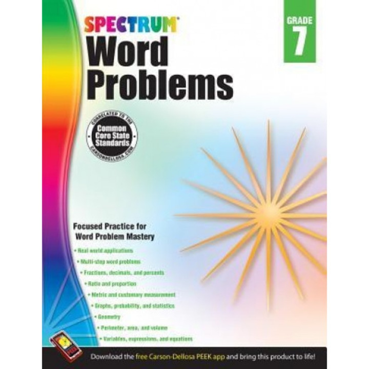 Spectrum Word Problems, Grade 7, Spectrum (Compiled by)