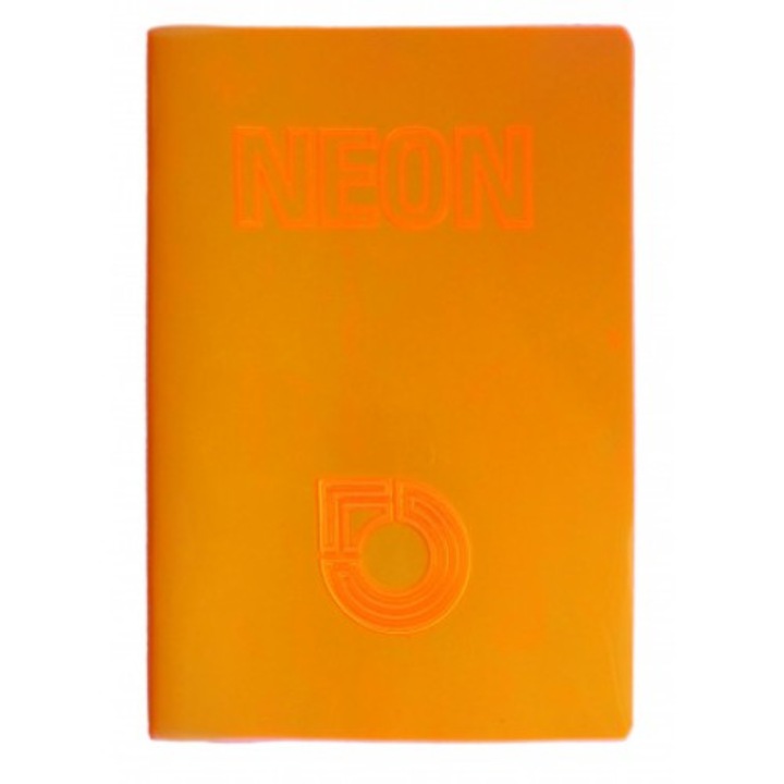 A5-ös NEON matekfüzet, műanyag borítóval, 42 oldalas, 80g/m2 papír