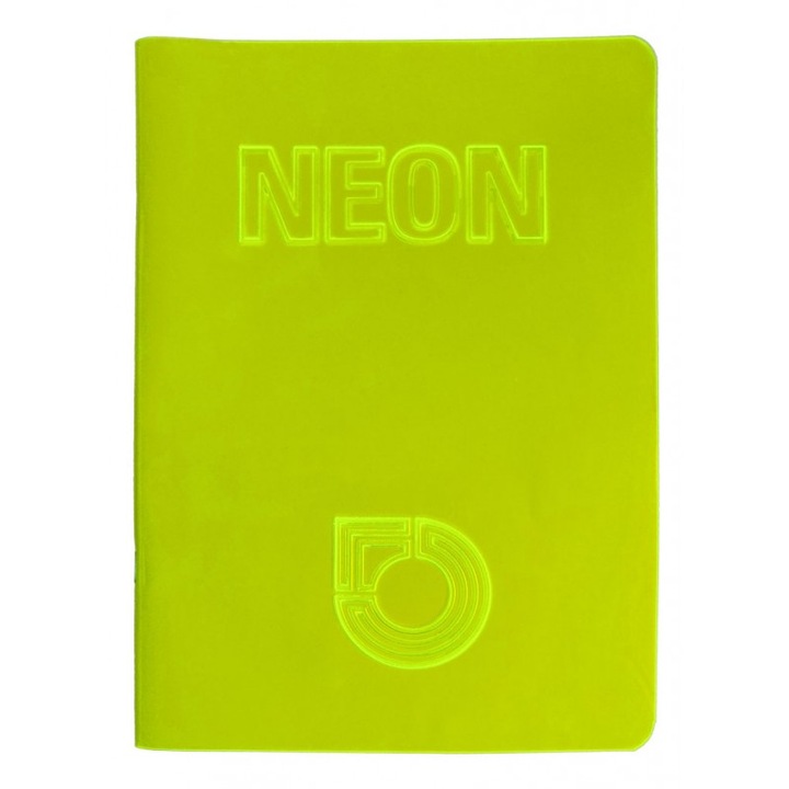 Caiet A4 matematica NEON coperta plastic , 42file,hartie 80g/m2