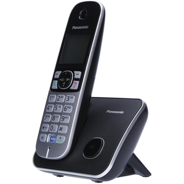 Telefon fara fir Panasonic DECT KX-TG6811FXB, Caller ID, Negru