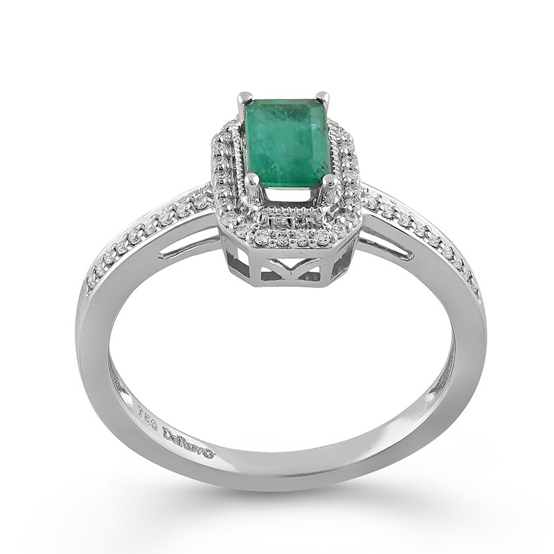 Inel Deruvo Aur 18k Diamante, Smarald, 54 RCRF00244-EMDW