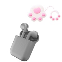 casti wireless fara fir pentru sport the phone closet bluetooth 50 high definition music audio compatibile android si ios apeluri telefon incarcator plus suport docking gri mat imagen 27_0_
0