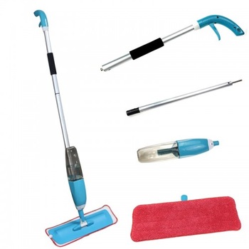 Mop spray cu rezervor detasabil , maner ergonomic, usor de folosit, laveta microfibra, Albastru/Rosu Mop spray cu rezervor detasabil , maner ergonomic, usor de folosit, laveta microfibra, Albastru/Rosu