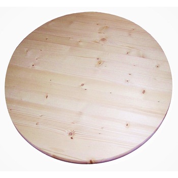 Blat masa rotund din lemn masiv de pin, cu grosime 43 mm, diametru 1000 mm, Ambient Blat masa rotund din lemn masiv de pin, cu grosime 43 mm, diametru 1000 mm, Ambient