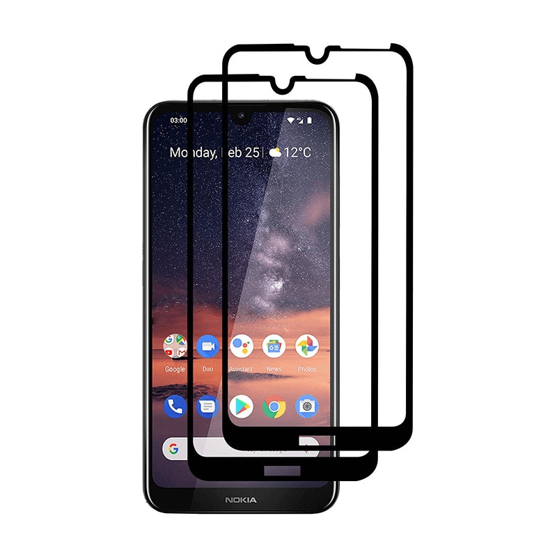Set 2 folii protectie sticla securizata fullsize pentru Nokia 4.2