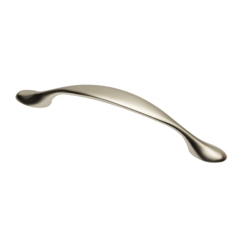 Maner pentru mobilier arc, satinat, L 128 mm / C 96 mm material ZnAl