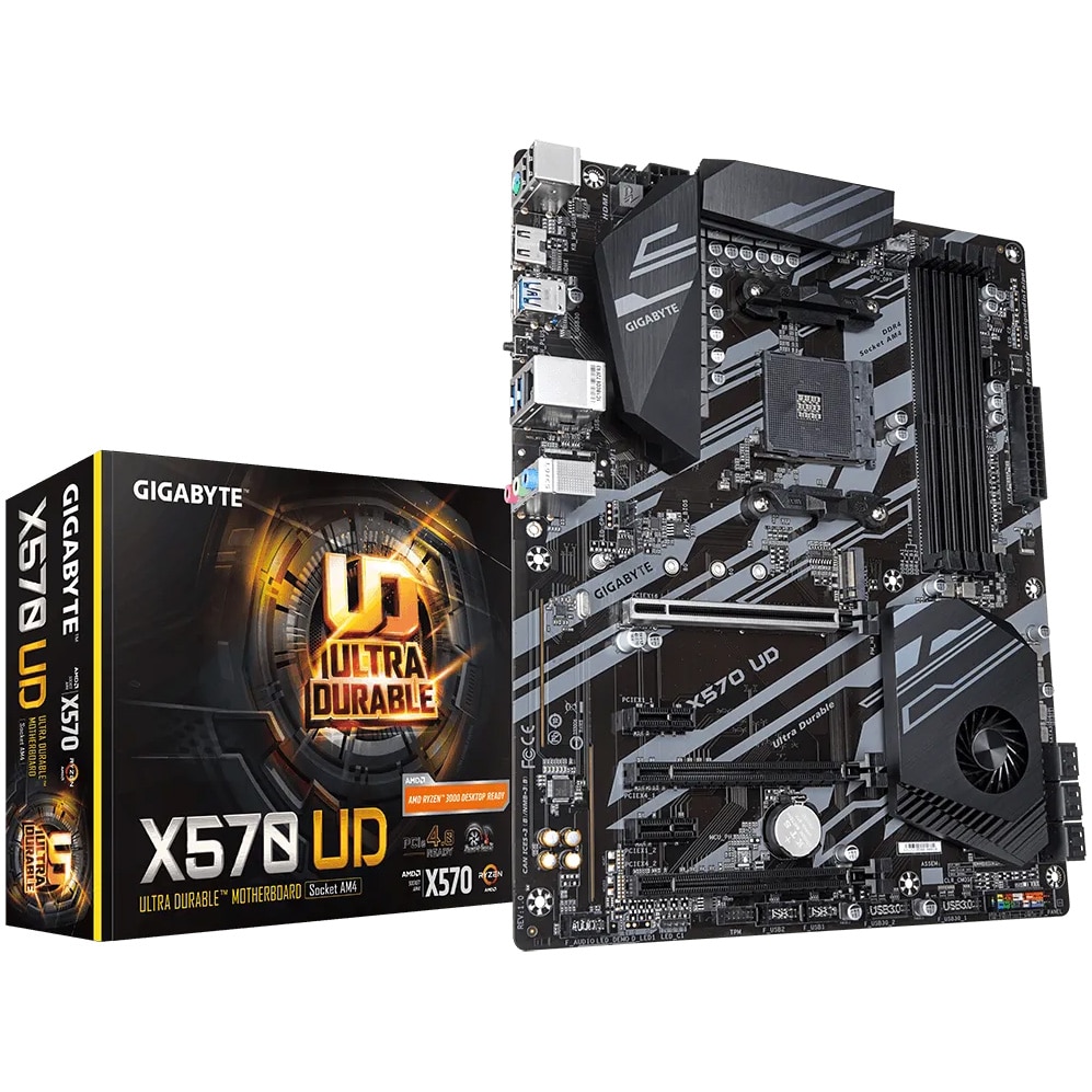 Placa de baza GIGABYTE X570 UD, Socket AM4 - eMAG.ro