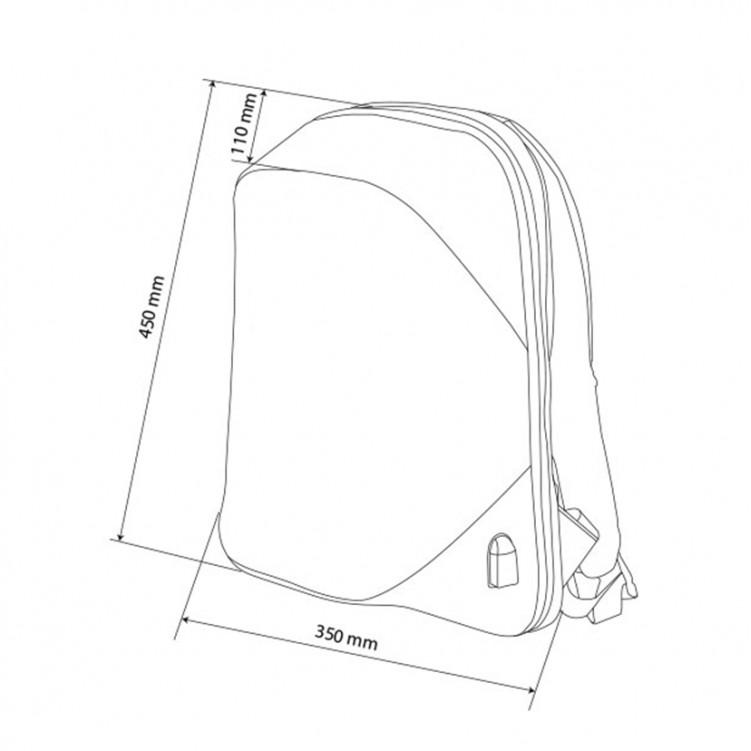 Rucsac Laptop Antifirut Charlie, 15.6 inch, Gri