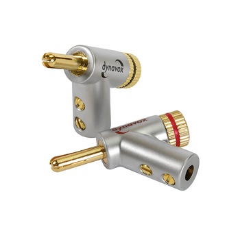 Conector Banana Dynavox Hollow 4 Angle, set de 4 bucati Conector Banana Dynavox Hollow 4 Angle, set de 4 bucati